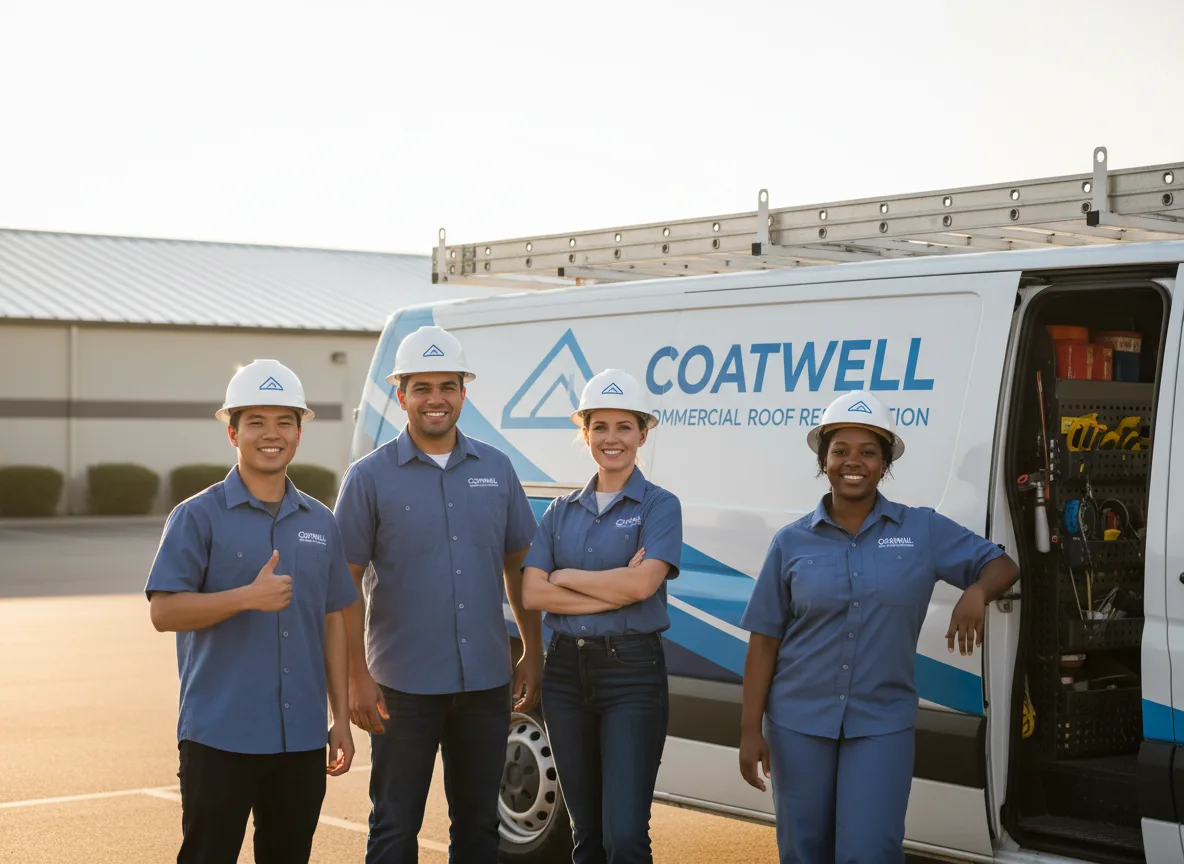 Commercial roof coating company in Windom, KS